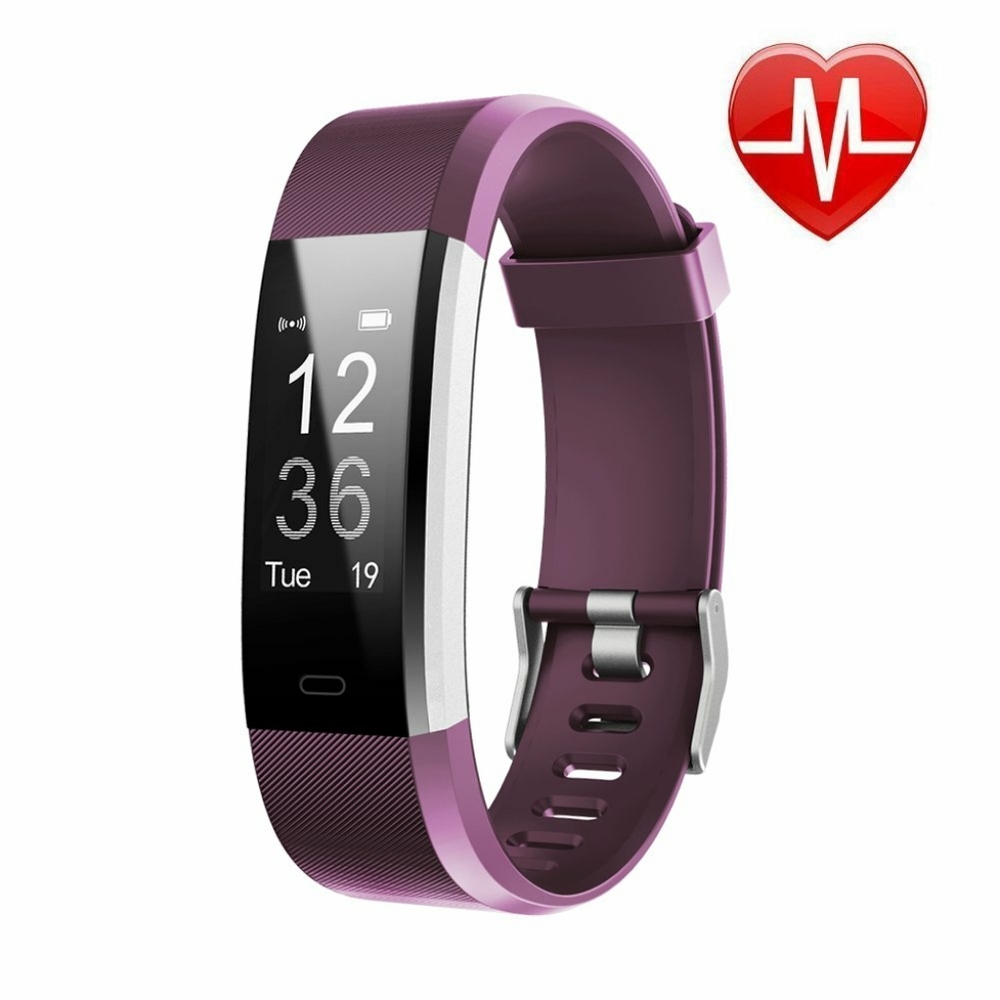 Letscom Purple Fitness Tracker Smart Watch